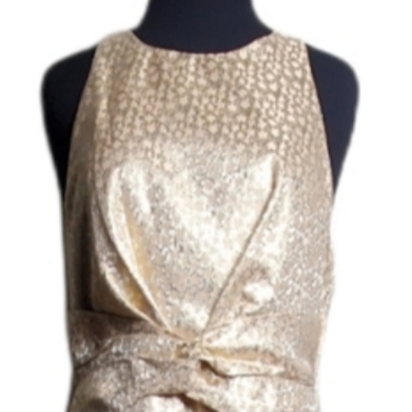 Zimmermann sleeveless pleated faux wrap formal dress size 3 - Picture 3 of 11